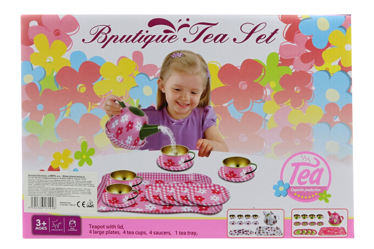 Lamps Čajový set plechový s kytičkami