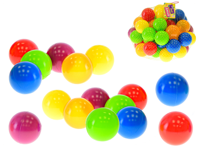 Mikro Trading Míčky do hracích koutů 6cm 50ks 10m+ v síťce