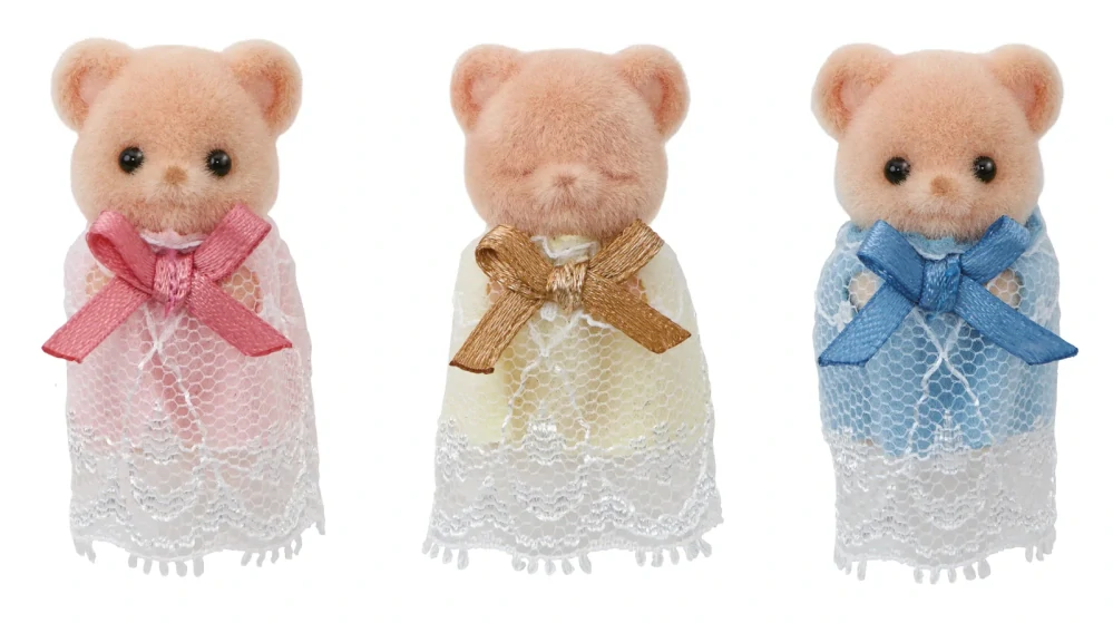 Sylvanian Families Sušenkoví medvídci trojčata v kolébce