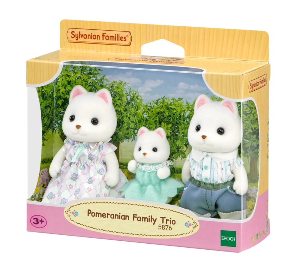 Sylvanian Families Rodina Pomeranian pejsků trio