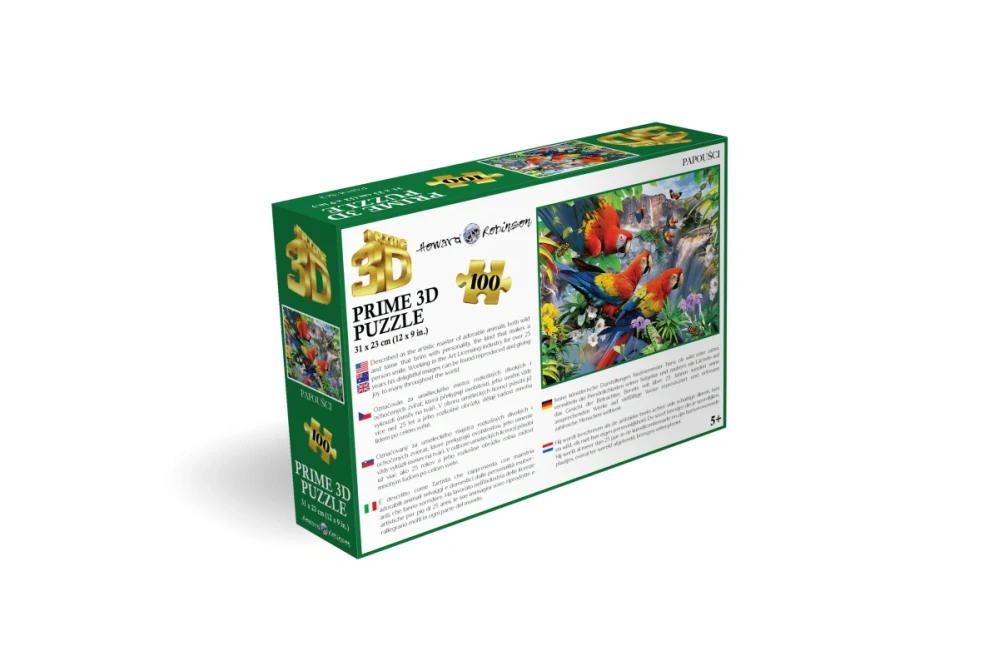 Lamps Puzzle 3D - Papoušci
