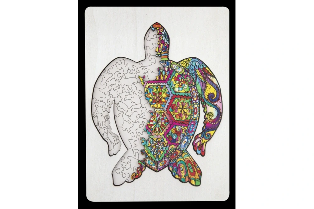 Lamps Dřevěné puzzle želva