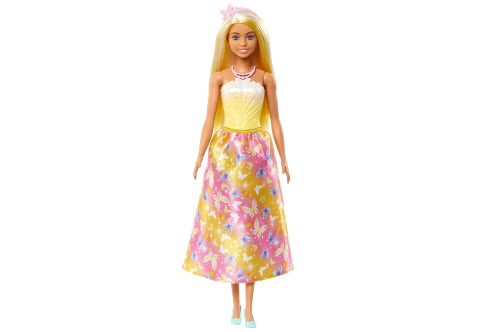 Mattel Barbie Pohádková princezna - Žlutá HRR09