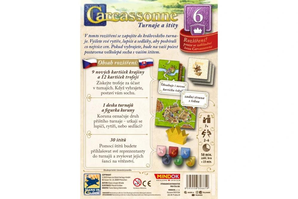 Mindok Carcassonne rozšíření 6:Turnaje a štíty