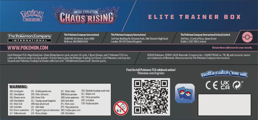 Pokémon TCG: ME04 Chaos Rising - Elite Trainer Box
