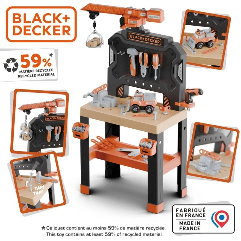 Smoby B&D Velká pracovní dílna s jeřábem
