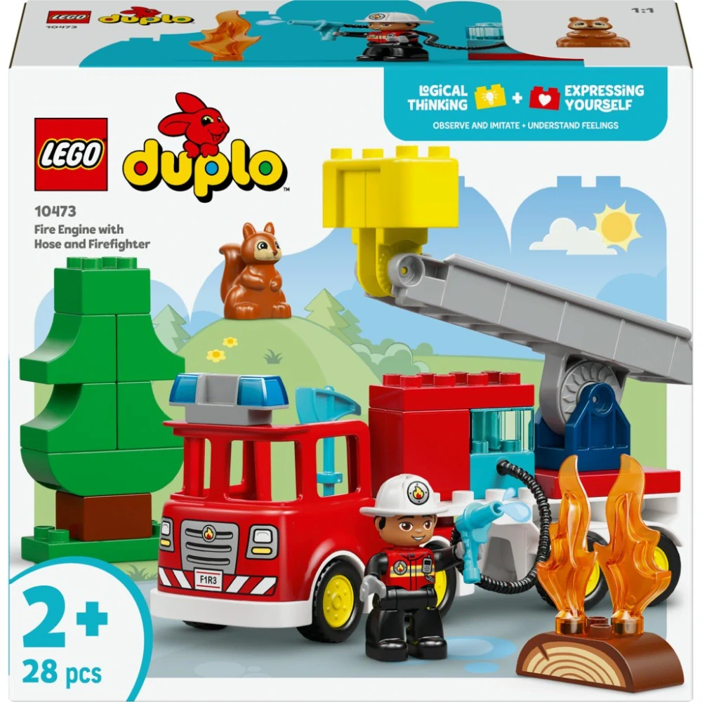 LEGO® 10473 Hasičské auto s hadicí a hasičem