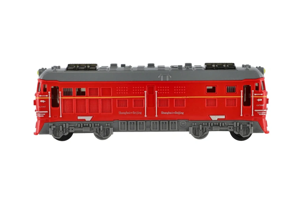 Teddies Lokomotiva/Vlak plast 18cm na setrvačník 3 barvy assort