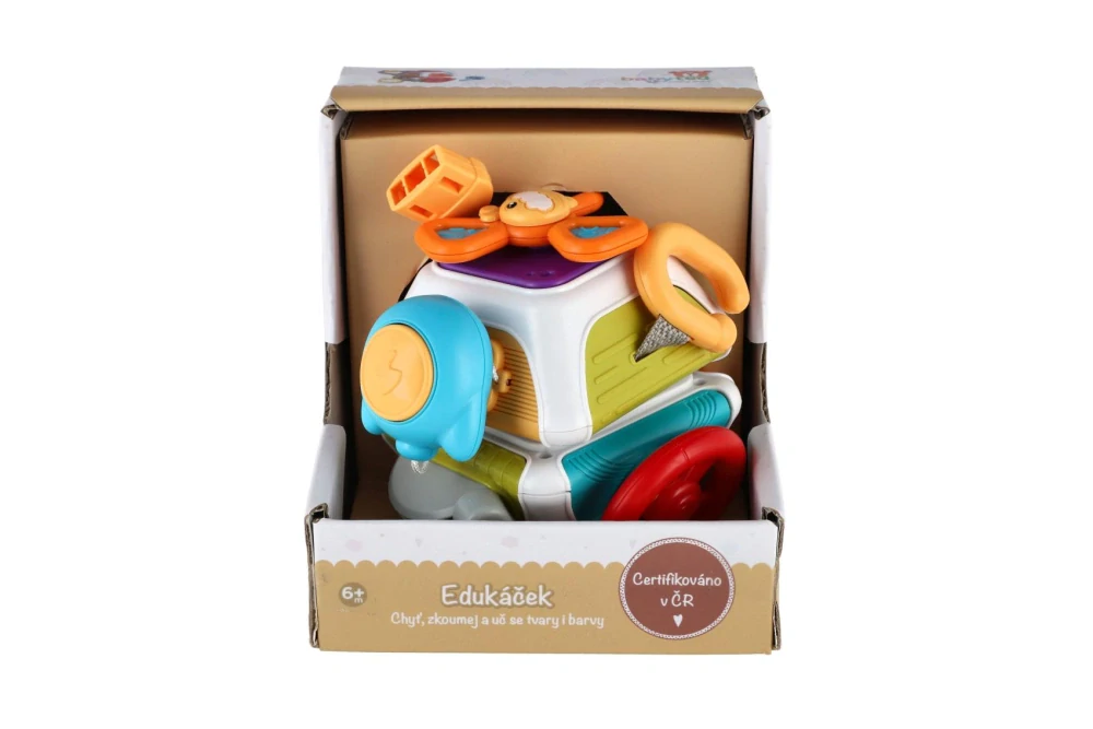 Teddies Edukáček babyted plast 11x12cm v krabici 6m+