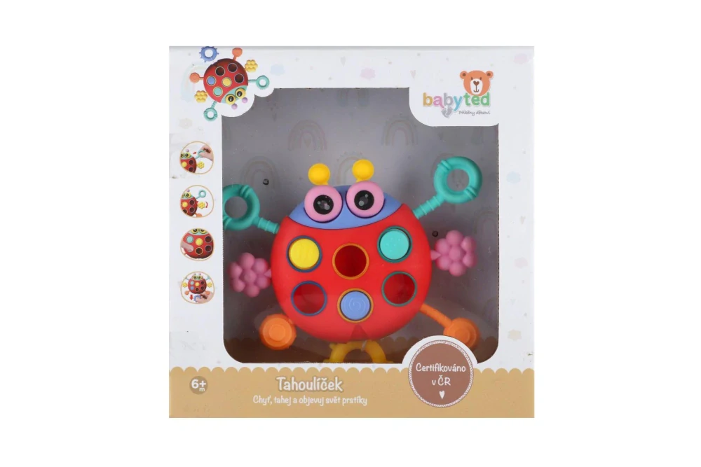 Teddies Tahoulíček beruška babyted plast 15x11cm v krabici 6m+