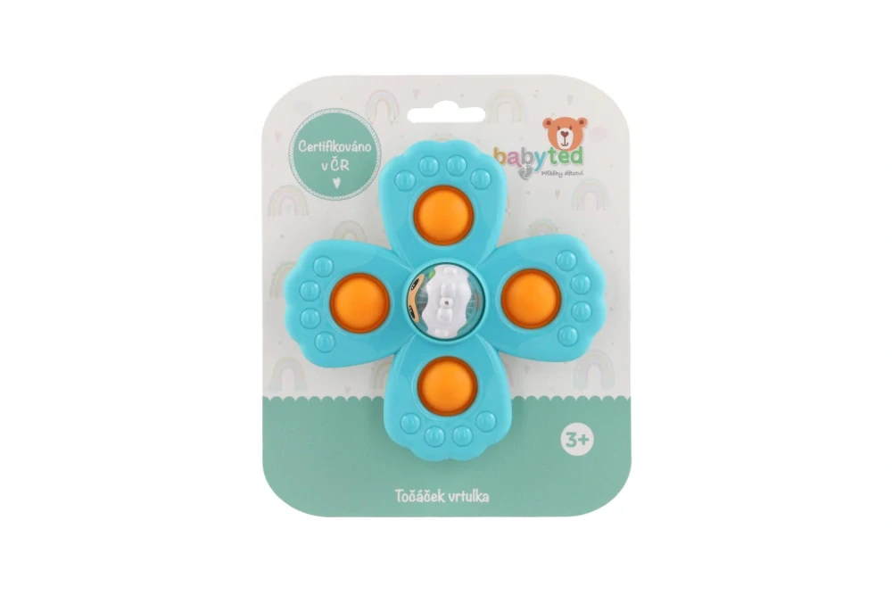 Teddies Točáček vrtulka babyted 11x5cm na kartě
