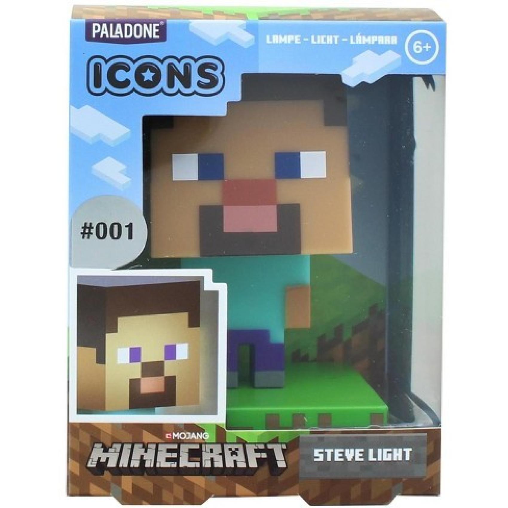 Lampička Steve Minecraft na baterie v krabičce 10,5x14x9cm