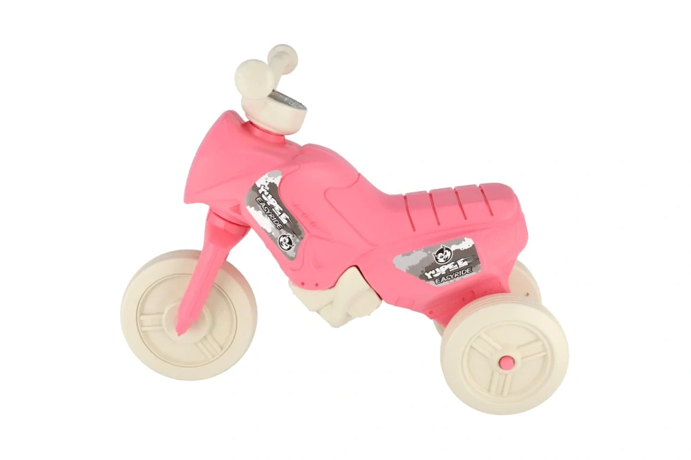 Odrážedlo Enduro Yupee pastelově růžové malé výška sedadla 26cm nosnost do 25kg 12m+
