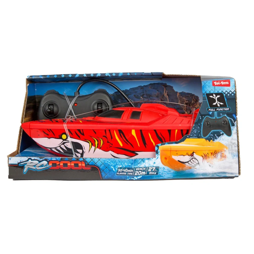 Teddies Člun motorový RC 27mHz na baterie 4 barvy v krabici