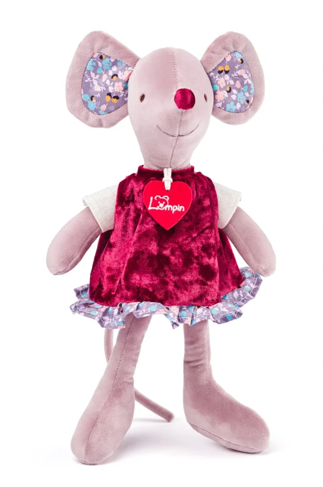 Lumpin Myška Cilka v šatech, velká, 33 cm