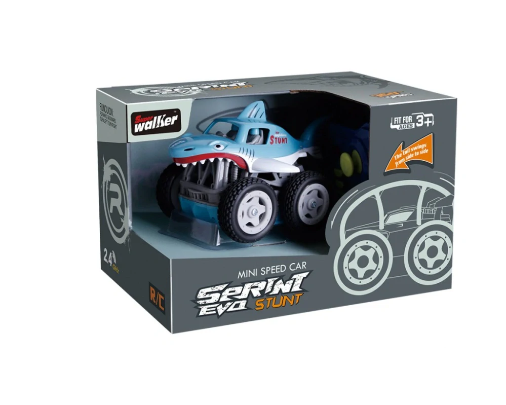 Alltoys Mini auto žralok RC modré