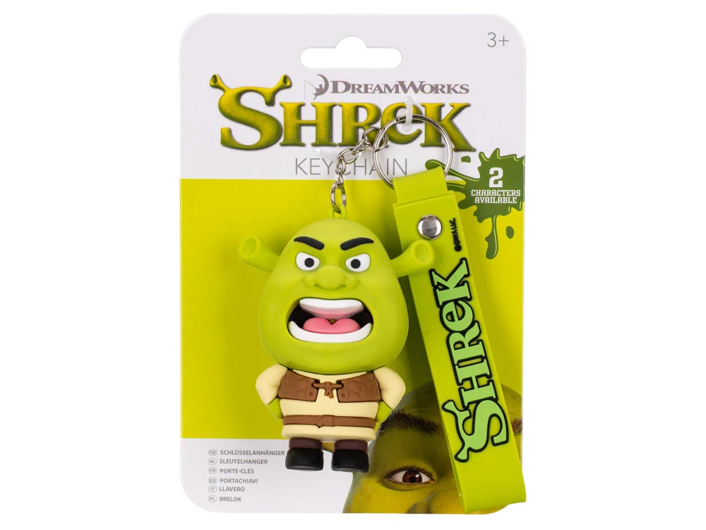 Shrek postavička přívěsek na klíče 2druhy na kartě