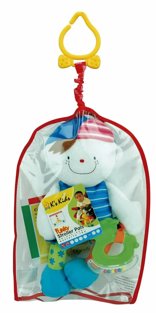 K´s Kids Úchyt na kočárek - veselý kluk Wayne 