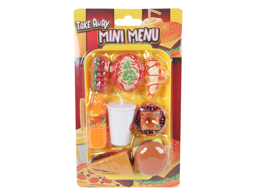 Mikro Trading Fast food set 8-9ks 4druhy na kartě