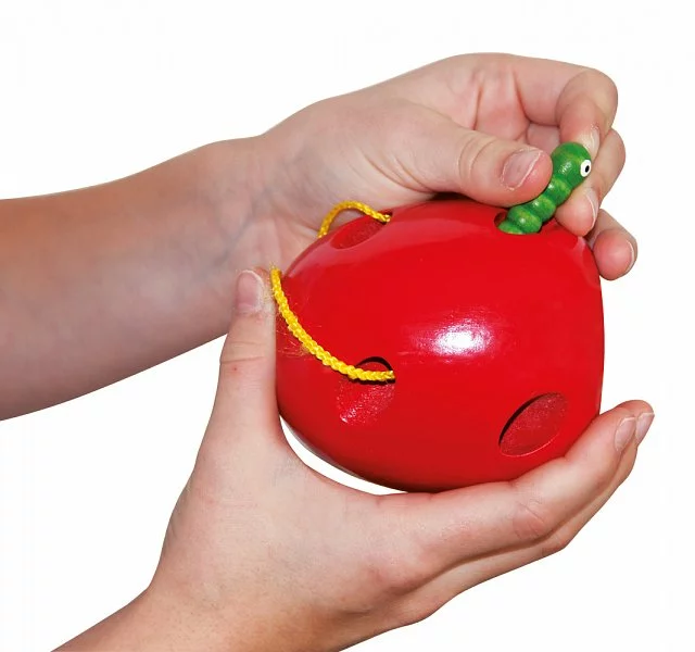 WOODY Provlékadlo Jablko s červíkem