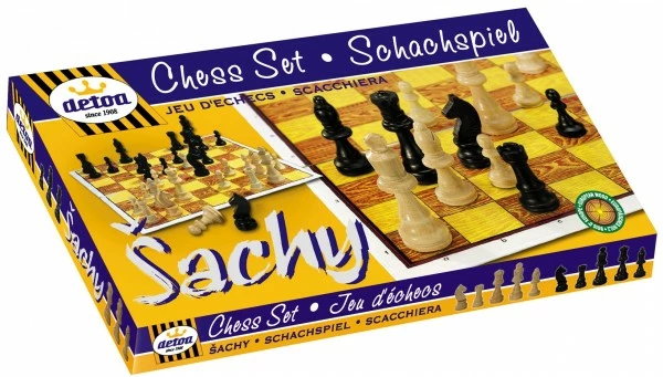 Detoa Šachy dřevo společenská hra