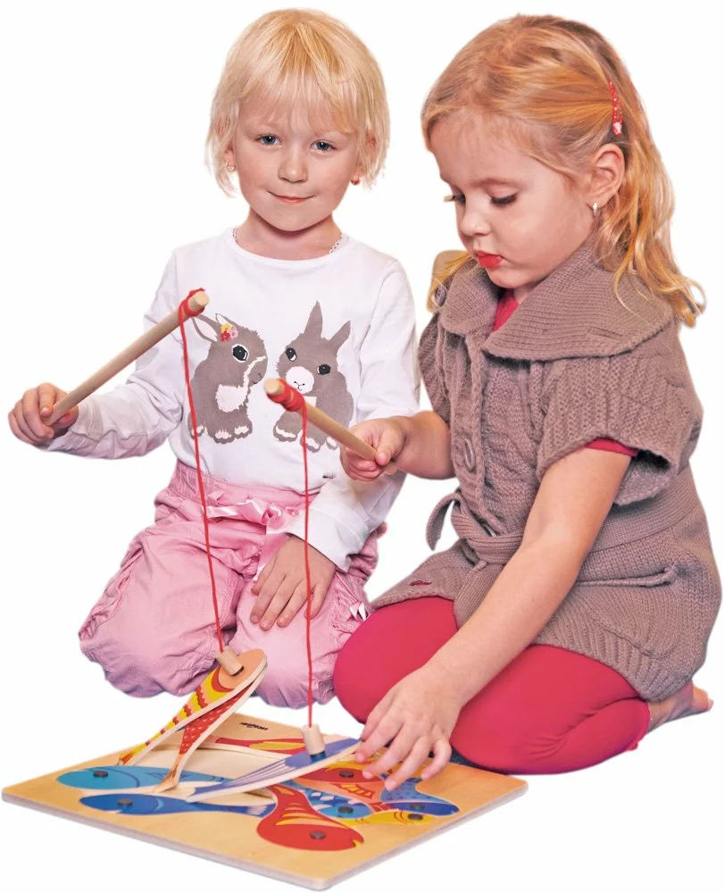 Woody magnetický rybolov Rybičky s udičkou