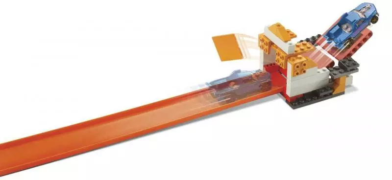 Hot Wheels track builder padací most