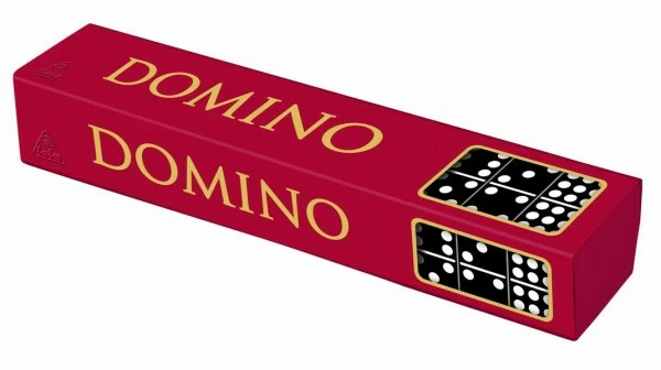 Detoa Domino společenská hra dřevo 55 ks v krabičce 23,5 x 3,5 x 5 cm