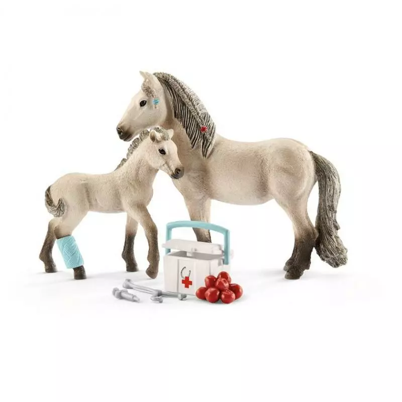 Schleich 42430 set hříbě a islandská klisna s lékárničkou