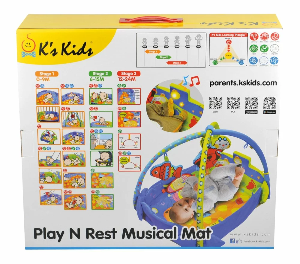 K's Kids Hrací deka s hrazdičkou