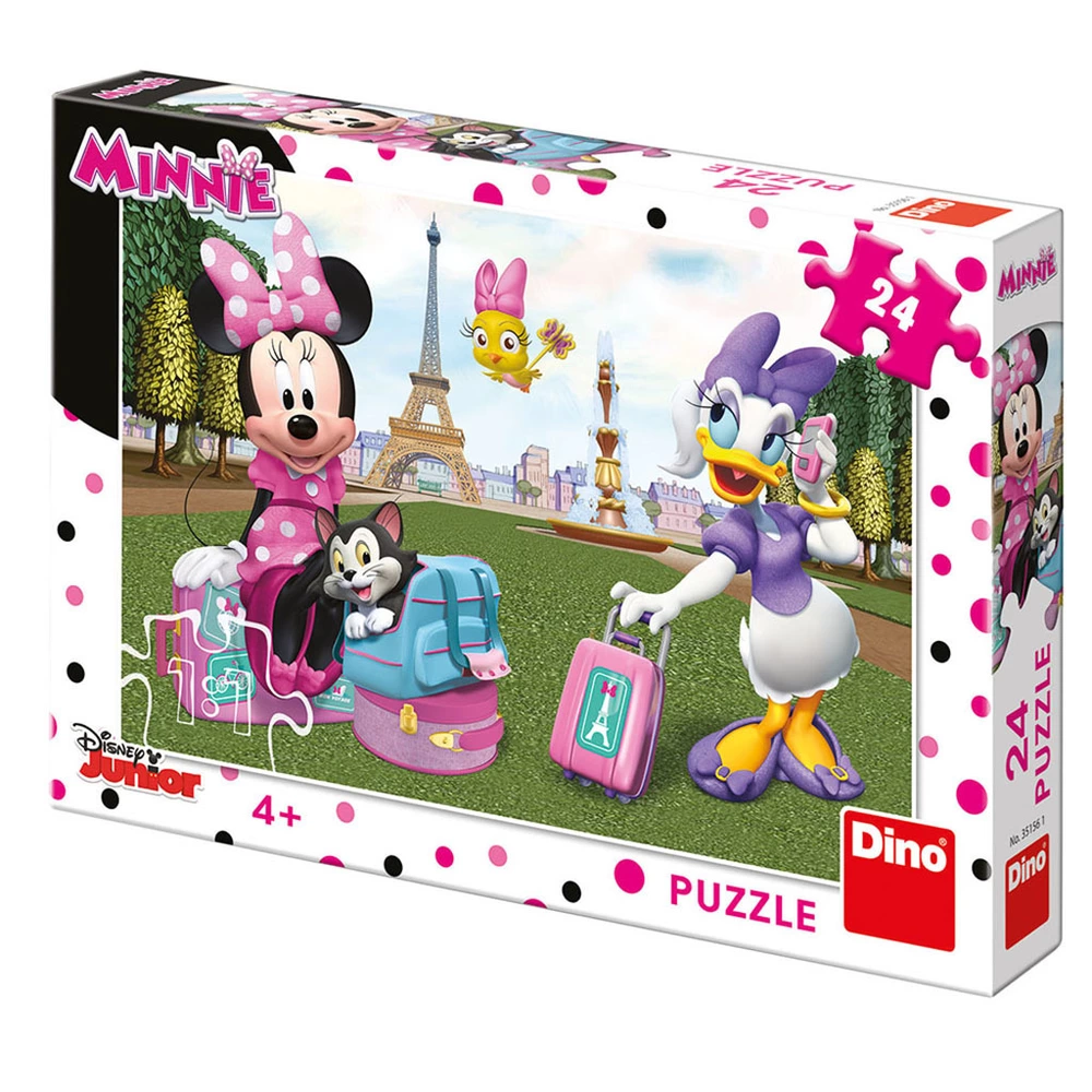 Dino Puzzle 24 dílků Minnie v Paříži