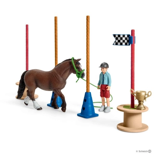 Schleich 42482 Závod v agility pro poníky