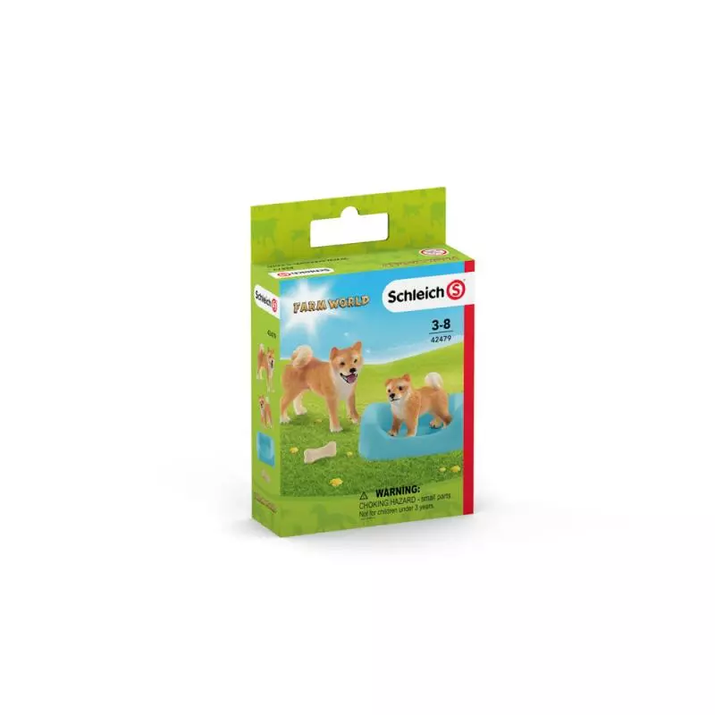 Schleich 42479 Fenka a štěně Shiba Inu