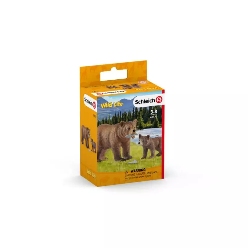 Schleich 42473 Medvědice Grizzly s mládětem