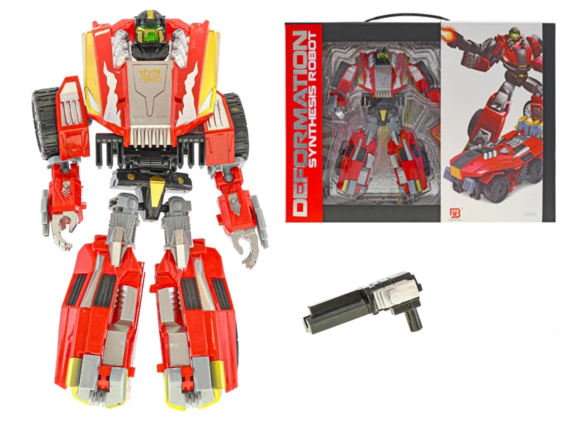 Robot/auto vojenské 22 cm s doplňky v krabičce