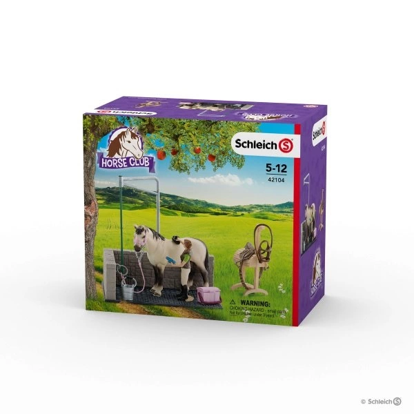 Schleich 42104 Mycí kout pro koně s příslušenstvím