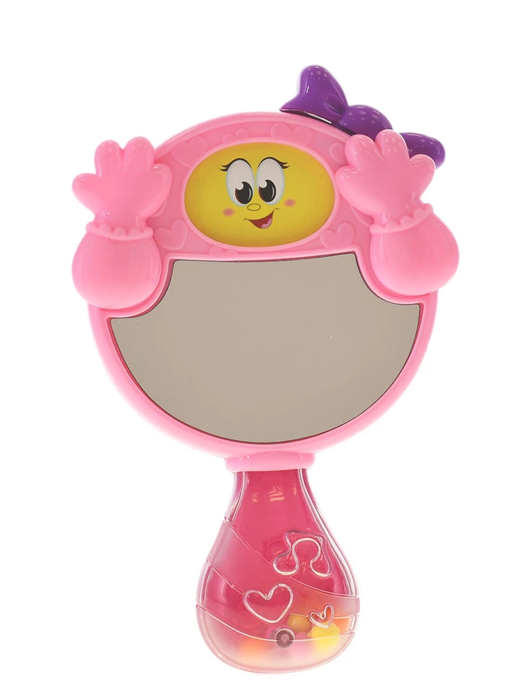 Winfun Chrastítko zrcátko 17 cm pohyblivé části 6 m+ na kartě