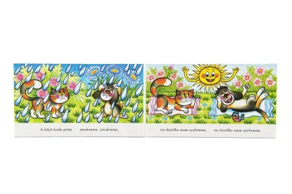 Knížka Leporelo Kočka leze dírou