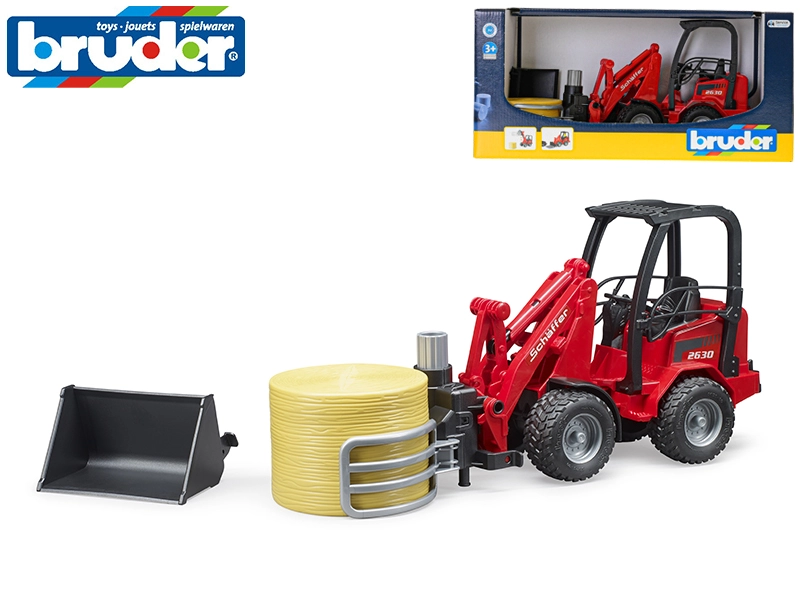 Bruder 2192 Nakladač SCHAFFER + kleště na balíky