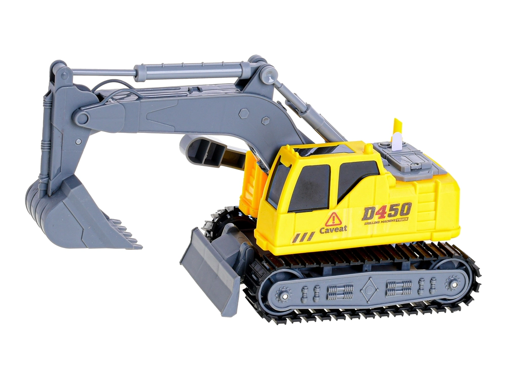 Bagr 23,5cm 1:16 volný chod na baterie se zvukem krabičce