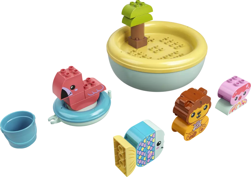 LEGO® DUPLO® 10966 Legrace ve vaně: Plovoucí ostrov se zvířátky