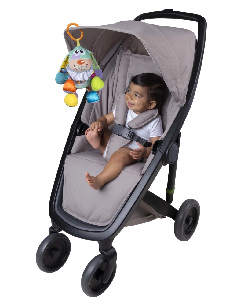 PLAYGRO - ZÁVĚSNÝ PEJSEK S KOUSÁTKY PASTELOVÝ