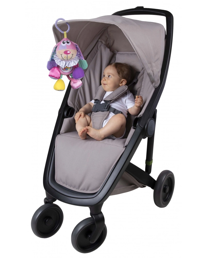 PLAYGRO - ZÁVĚSNÝ PEJSEK S KOUSÁTKY RŮŽOVÝ