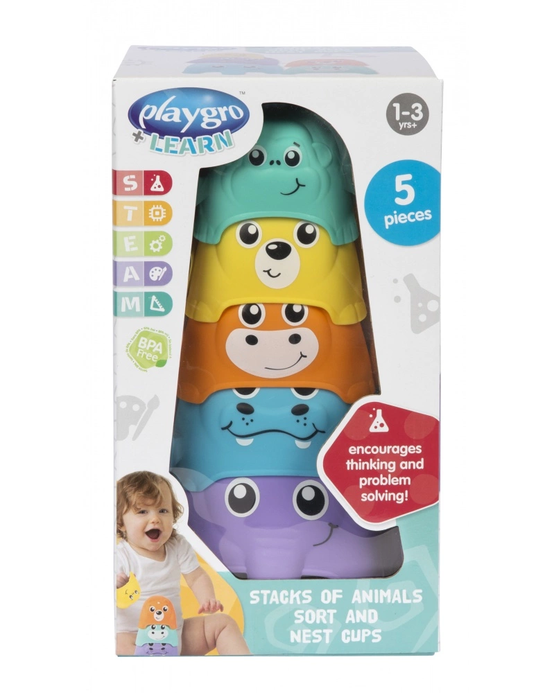PLAYGRO - SKLÁDACÍ MISTIČKY SE ZVÍŘÁTKY