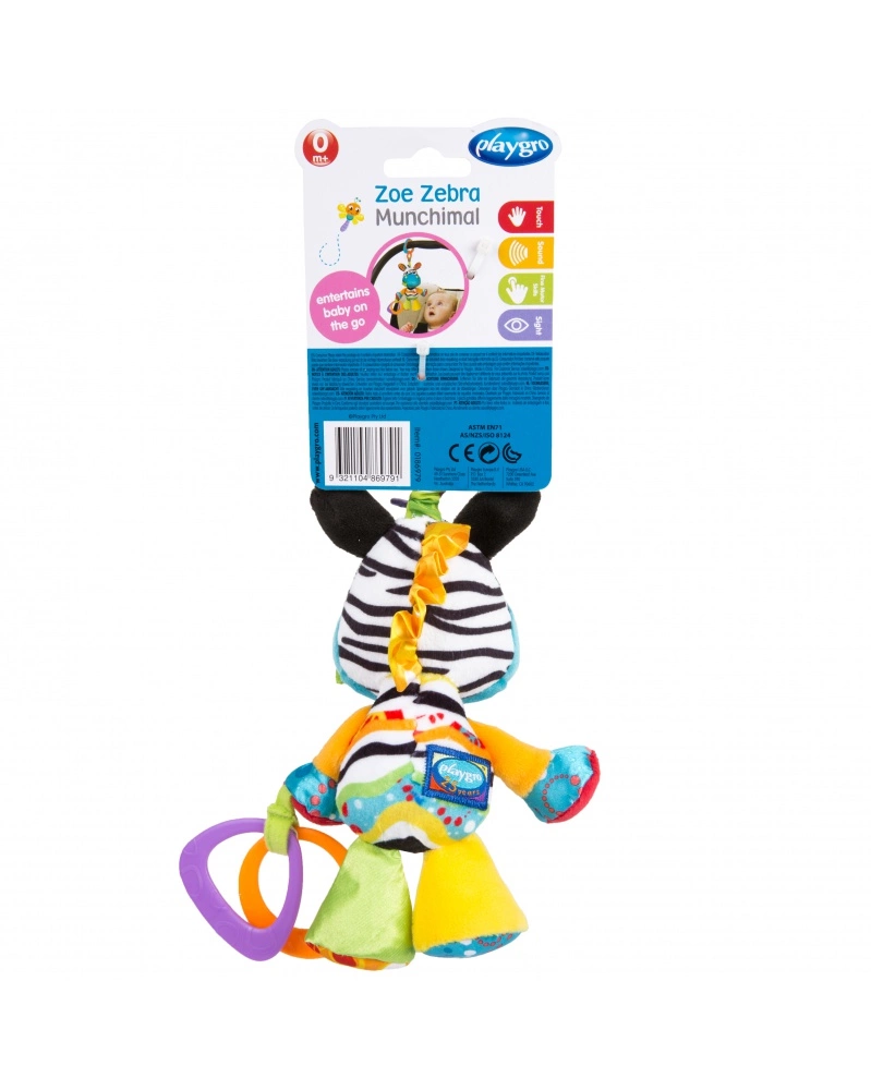 Playgro - Závěsná zebra s kousátky