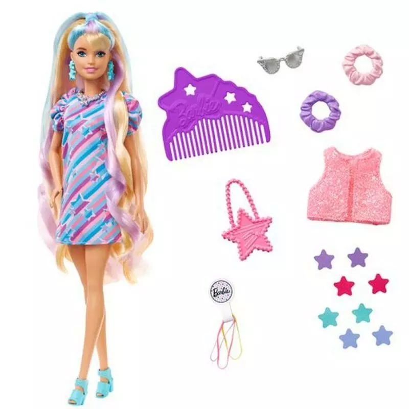 Barbie Panenka a fantastické vlasové kreace assort