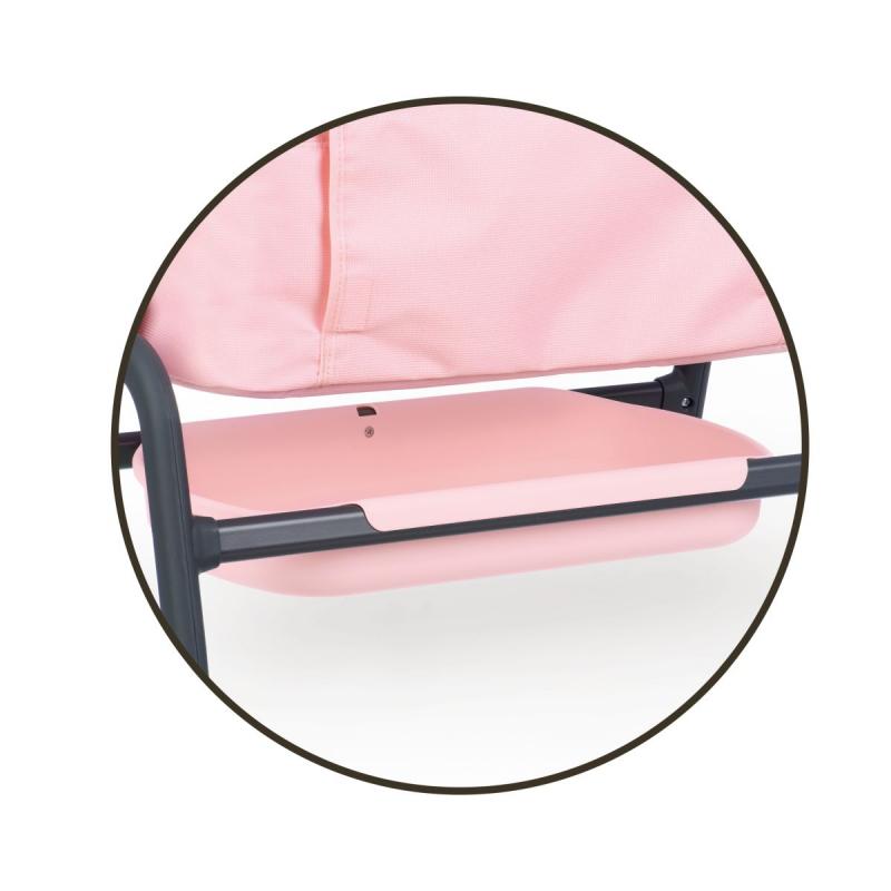 Smoby Postýlka Maxi Cosi světle růžová pro panenky