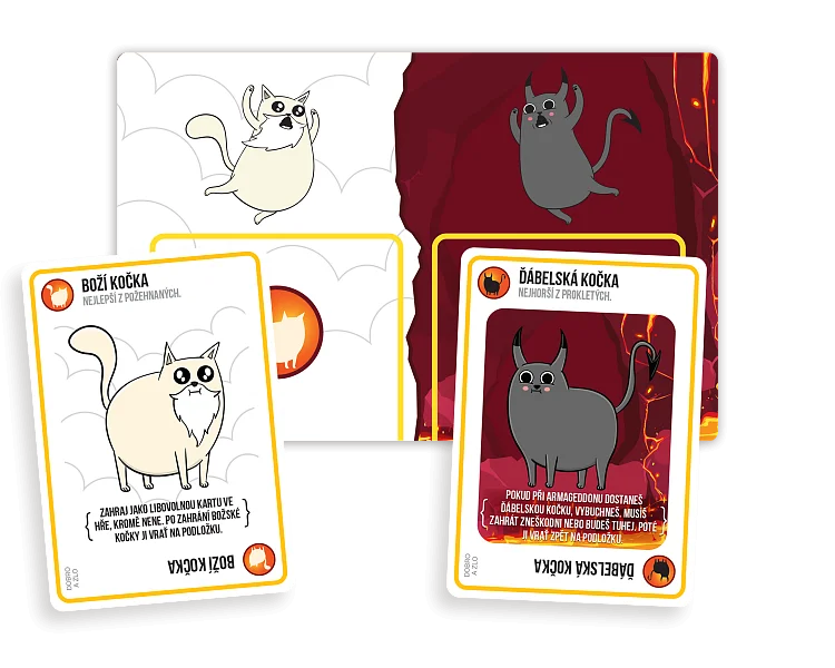 Asmodee Výbušná koťátka: Dobro a zlo