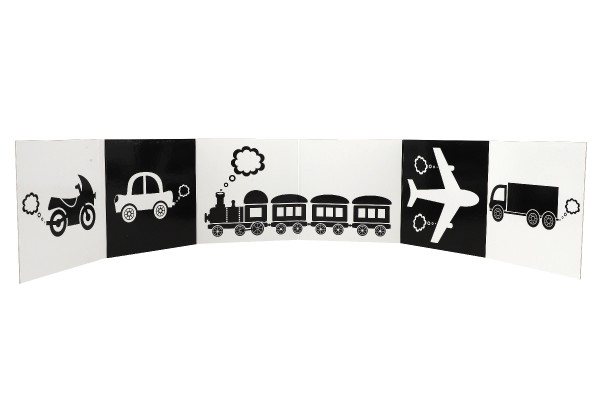 Albatros Knížka Kontrastní leporelo Dopravní prostředky 15,5x15cm 0m+