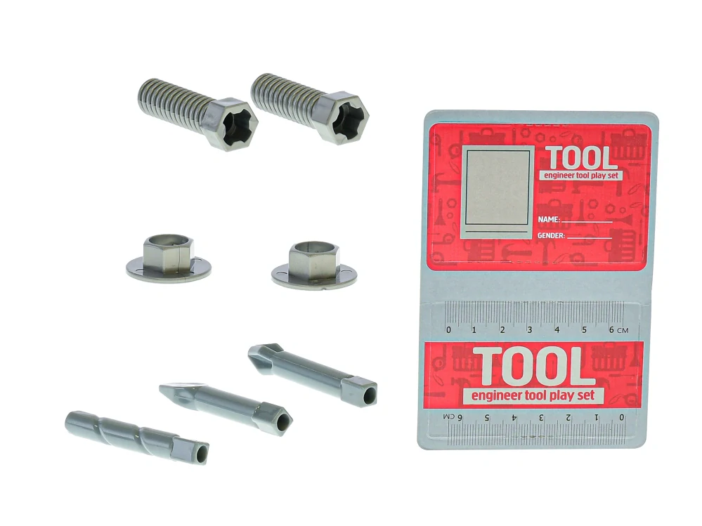 Vrtačka 22cm červená na baterie s doplňky v krabičce